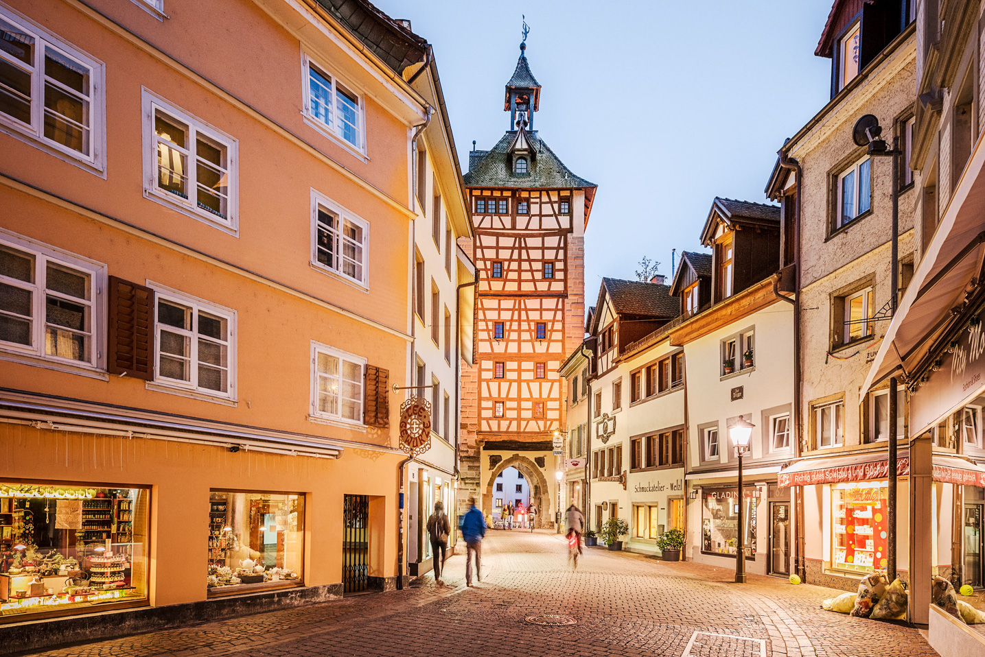 Blick in die Gassen der historischen Altstadt von Konstanz