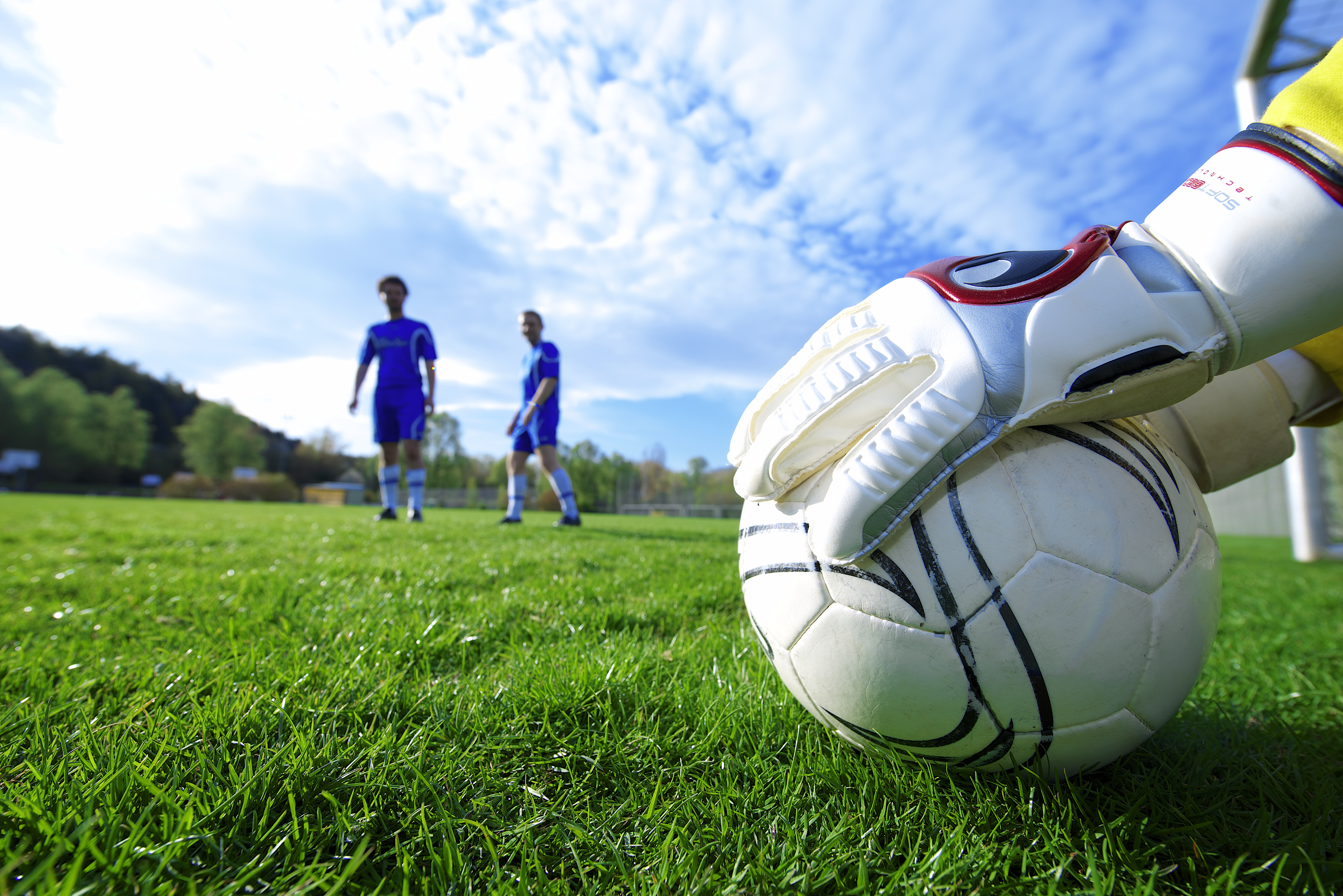 Blick auf ein Fussballspiel, ein Angebot des Hochschulsports