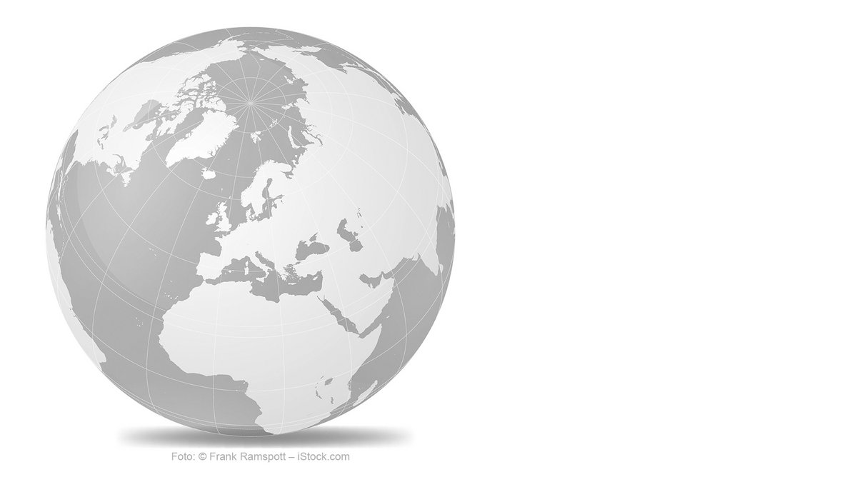 Die Weltkugel ist das Logo des International Business Administration