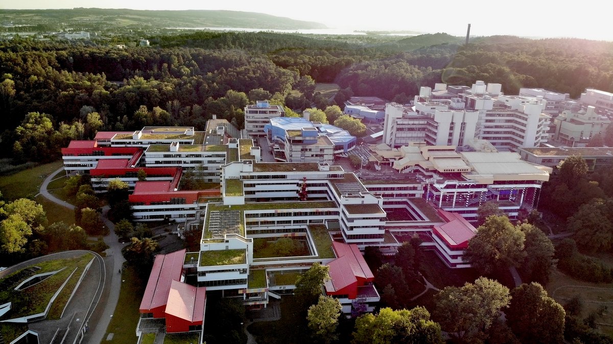 Aerial photo of the University of Konstanz