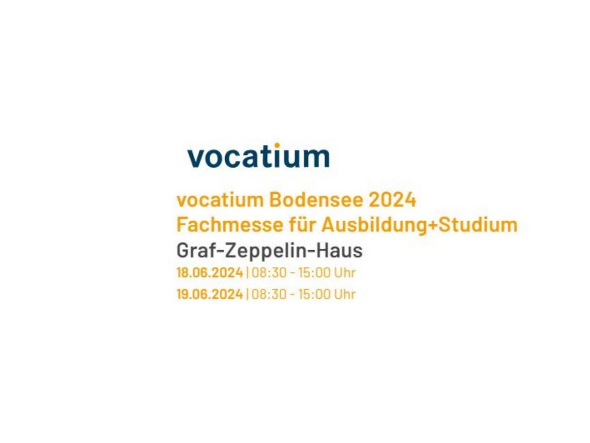 Logo der Fachmesse vocatium Bodensee 2024