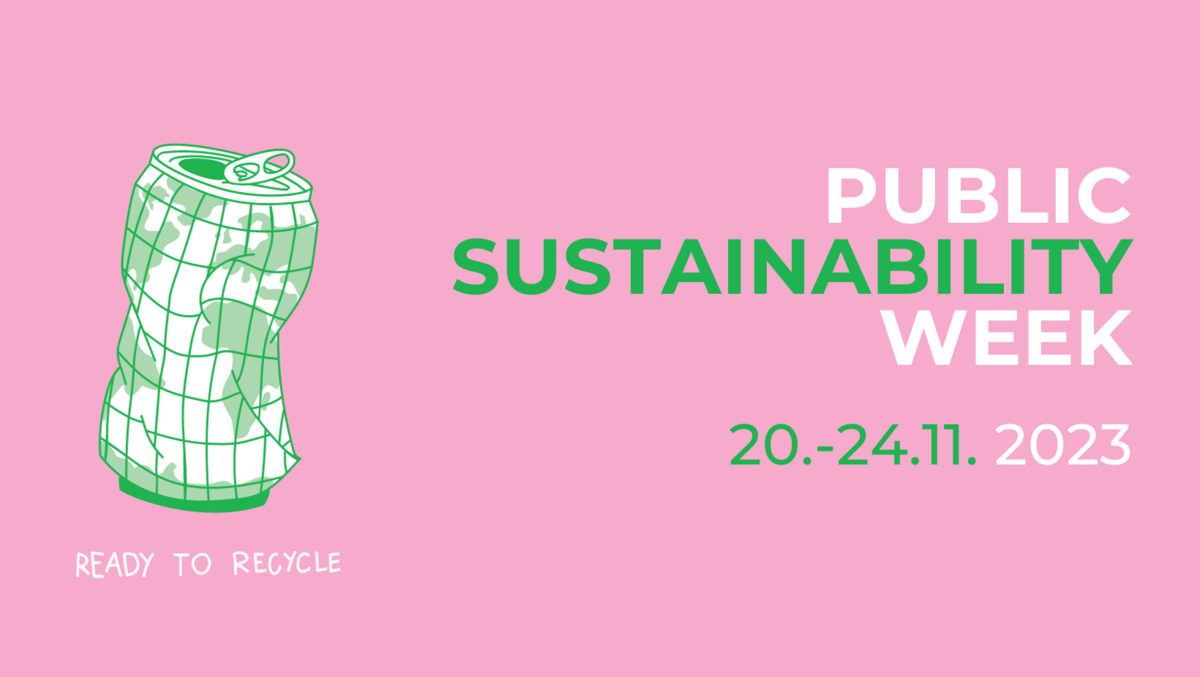 [Translate to Englisch:] Veranstaltungsplakat Public Sustainability Week 2023