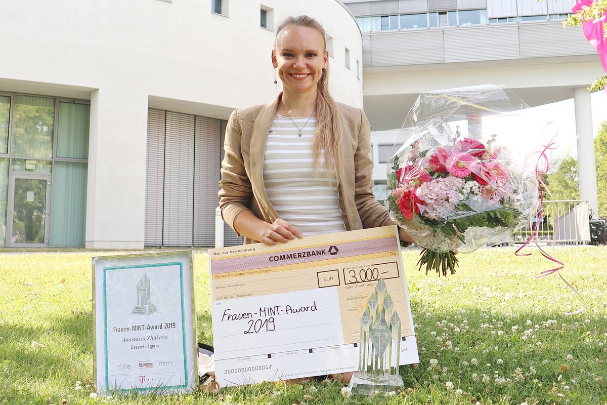 Anastasia Zhukova, a graduate of the University of Konstanz’s Master’s Programme Computer and Information Science, has been awarded the Women’s STEM Award 2019. | Copyright: Mikhail A. Zhukov
