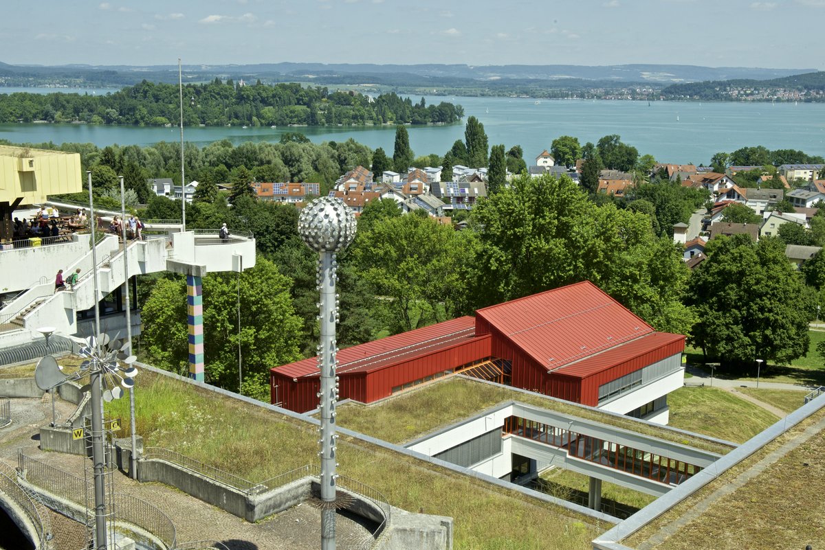 University campus with view of Lake Constance