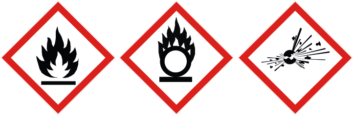 [Translate to Englisch:] Gefahrstoffpiktogramme Brand