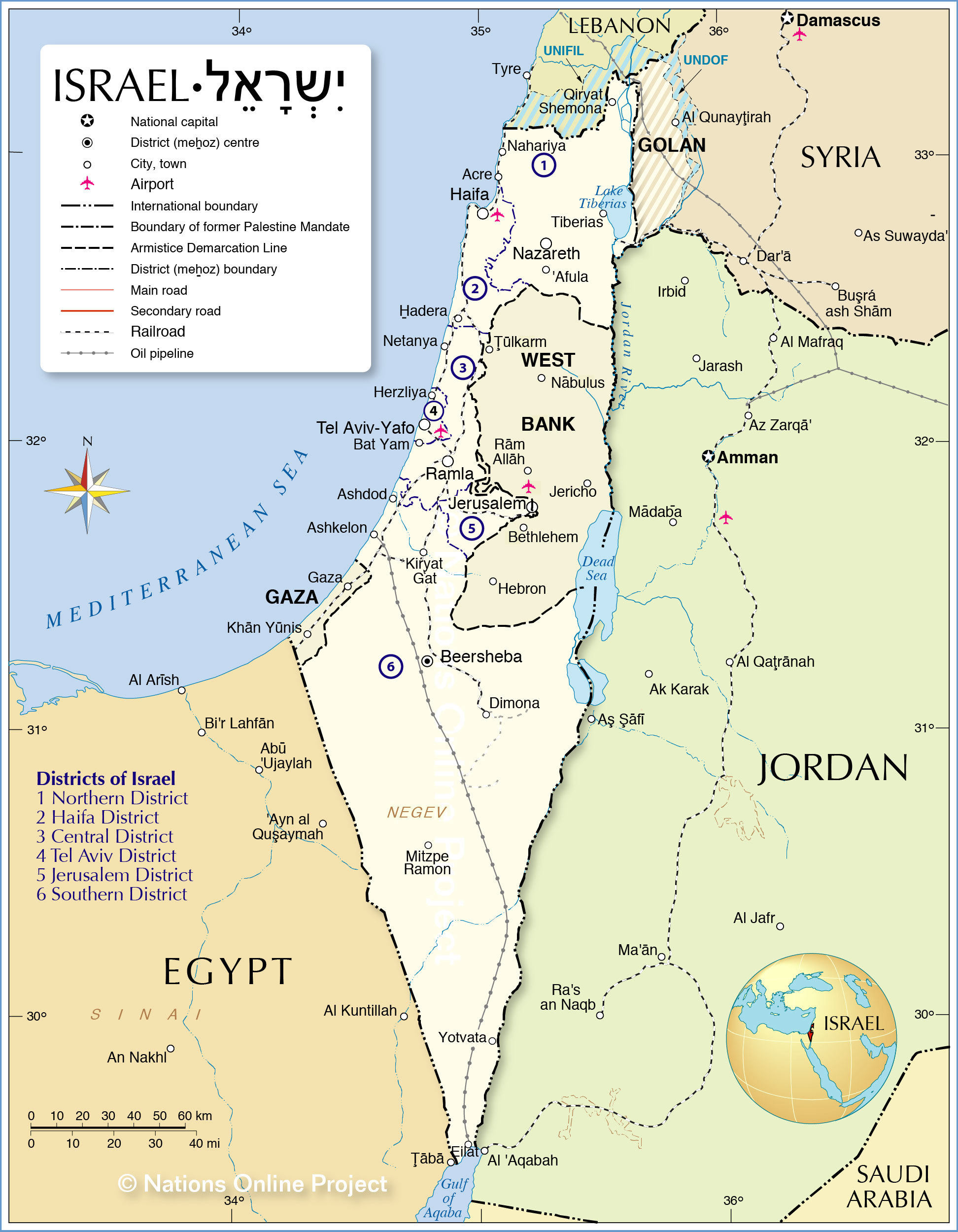 Nationsonline, 0907.2020, https://www.nationsonline.org/oneworld/map/israel_map2.htm